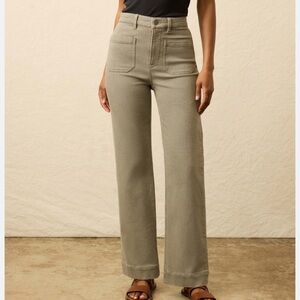 Faherty Tan Flare Women's Pants